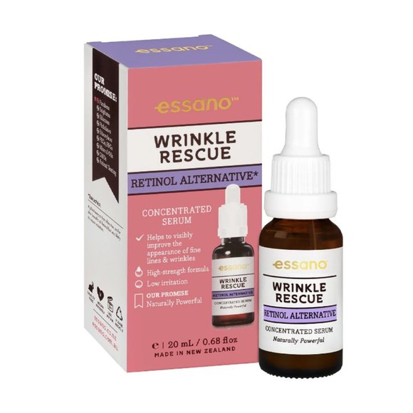 Essano Wrinkle Rescue Retinol Atlernative Serum & Rosehip Facial Moisturizer - Picture 6 of 11